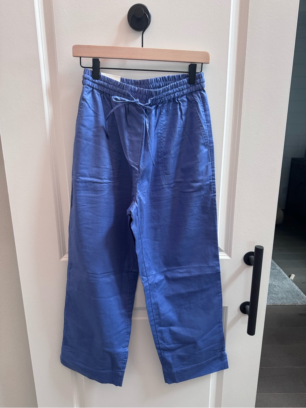 Banana Republic Factory Indigo Blue Drawstring Relaxed Joggers